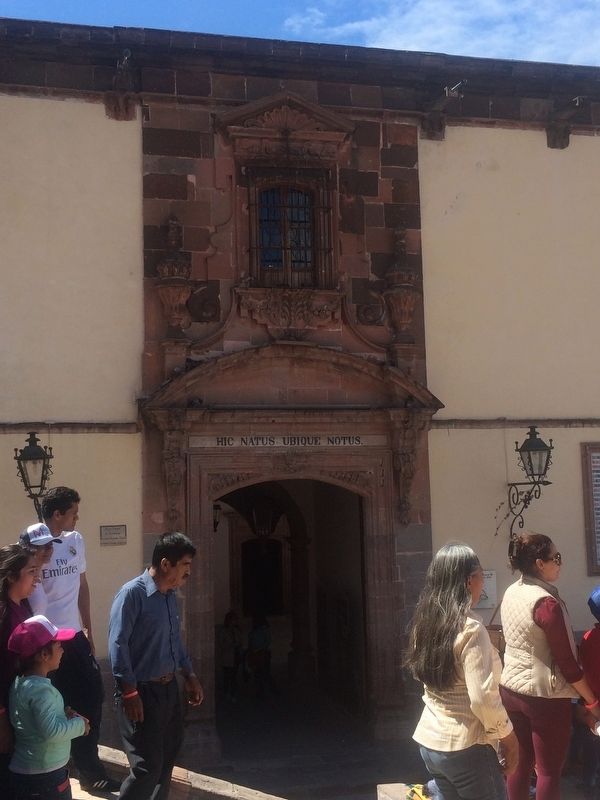 Main entrance to the birthplace of Ignacio Allende image. Click for full size.