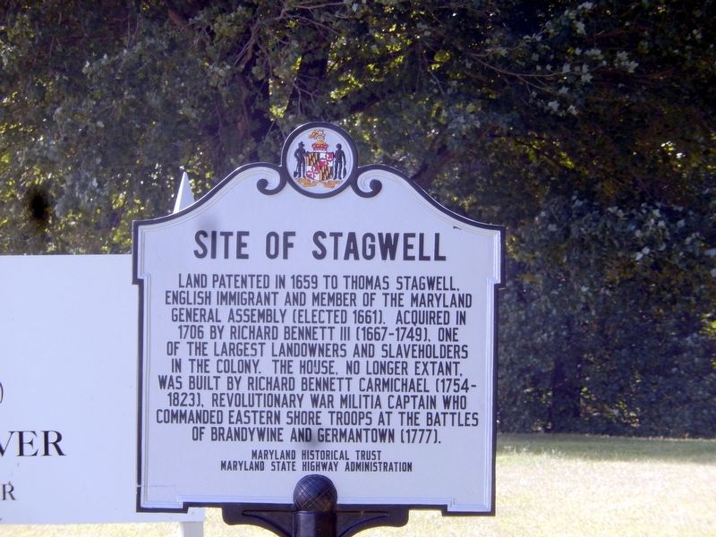 Site of Stagwell Marker. Click for full size. Site of Stagwell Marker image. Click for full size.