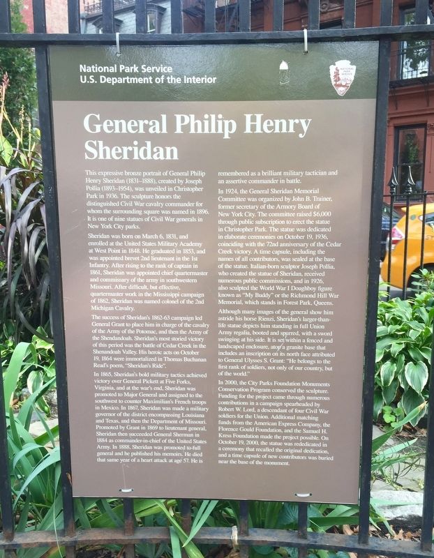 General Philip Henry Sheridan Marker image. Click for full size.
