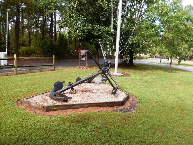 Anchor on the grounds of Janes Island State Park-Headquarters office image. Click for full size.