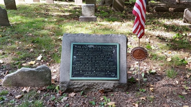 Francis Hopkinson Marker. Click for full size. Francis Hopkinson Marker image. Click for full size.