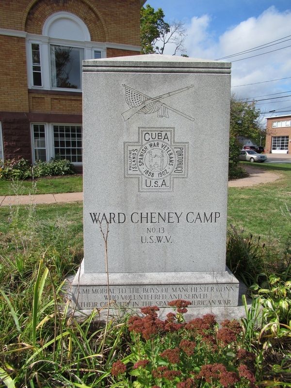 Manchester Spanish American War Monument. Click for full size. Manchester Spanish American War Monument image. Click for full size.