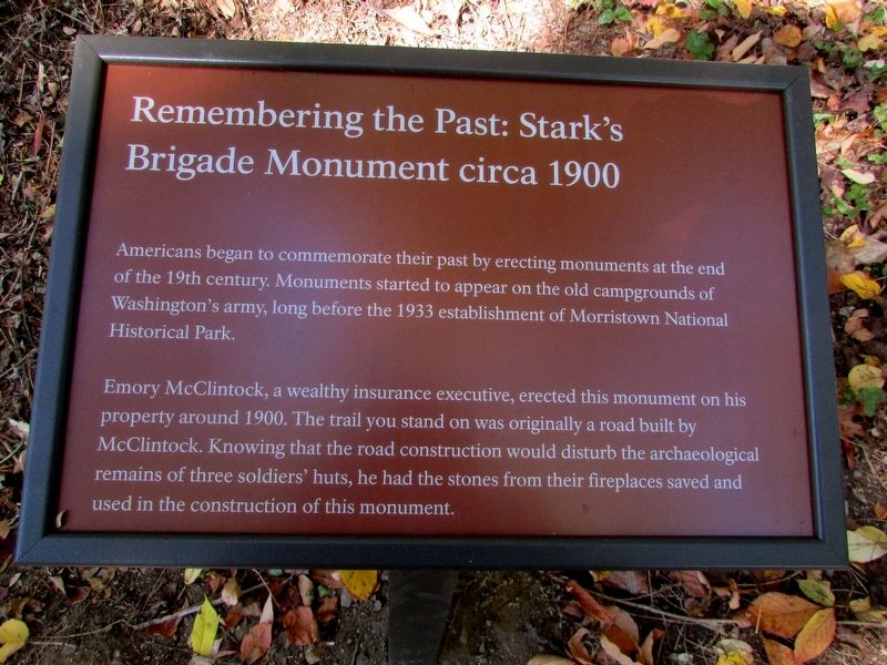 Remembering the Past: Stark’s Brigade Monument circa 1900 Marker image. Click for full size.