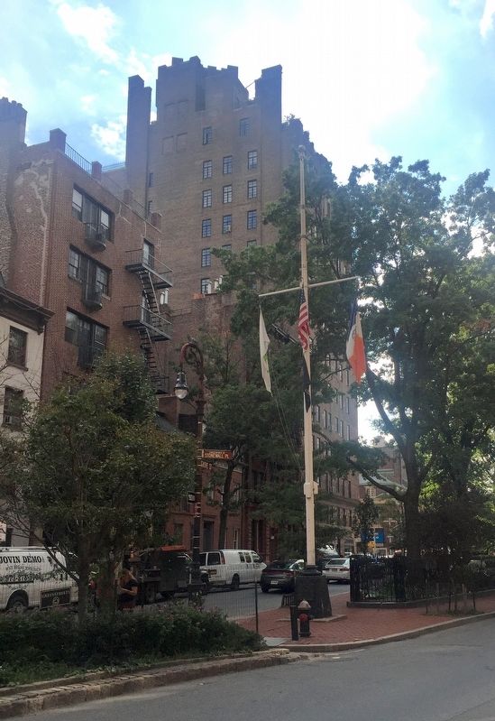 Christopher Park Flagpole. Click for full size. Christopher Park Flagpole image. Click for full size.