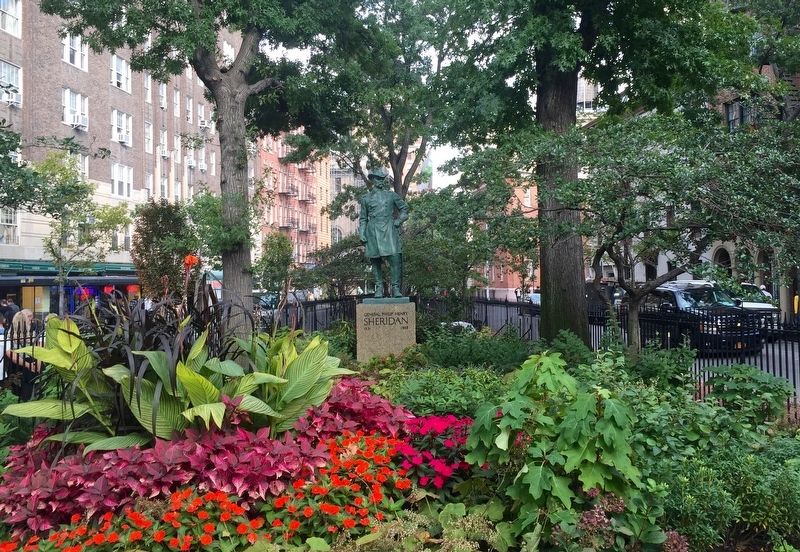 Christopher Park - General Sheridan Statue. Click for full size. Christopher Park - General Sheridan Statue image. Click for full size.