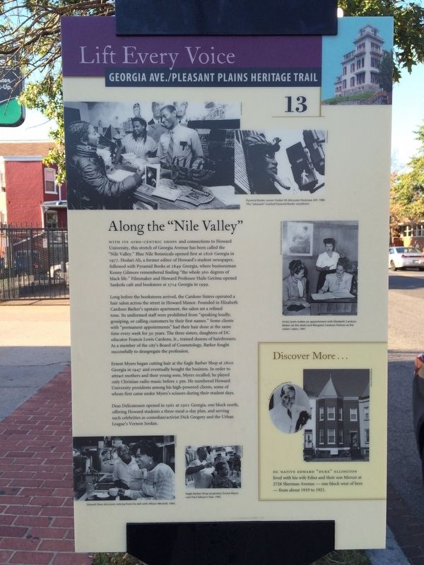 "Along the Nile Valley" Marker. Click for full size. "Along the Nile Valley" Marker image. Click for full size.