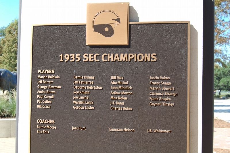 1935 SEC Champions Marker image. Click for full size.