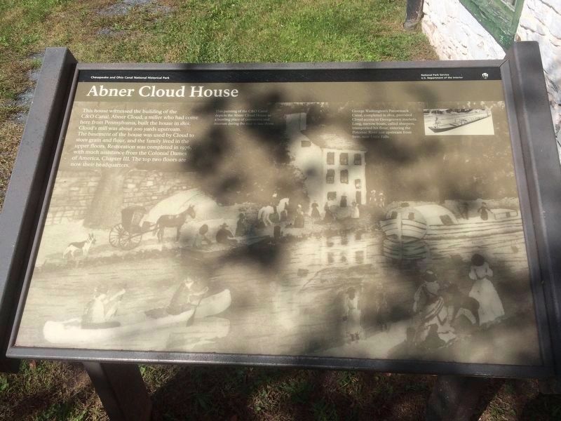Abner Cloud House Marker. Click for full size. Abner Cloud House Marker image. Click for full size.
