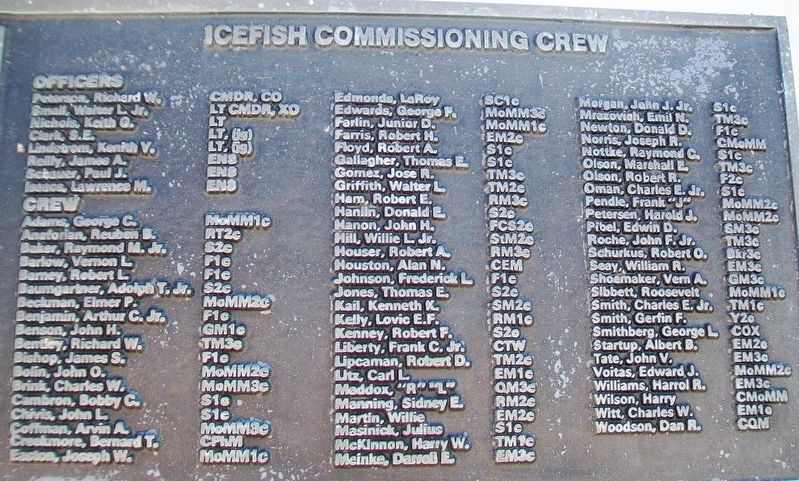 U.S.S. Icefish (SS 367) Crew image. Click for full size.