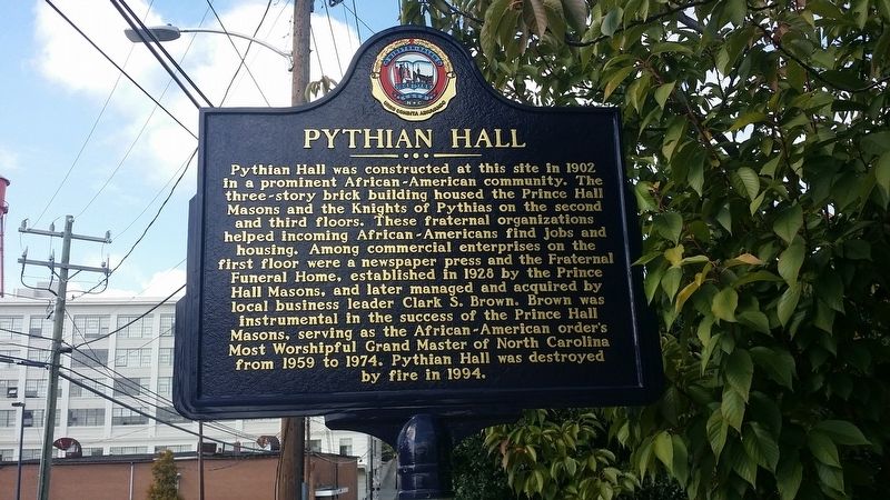 Pythian Hall Marker image. Click for full size.