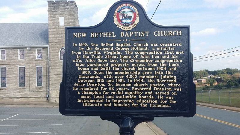 New Bethel Baptist Church Marker image. Click for full size.