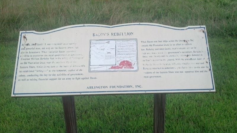 Bacon's Rebellion Marker. Click for full size. Bacon's Rebellion Marker image. Click for full size.