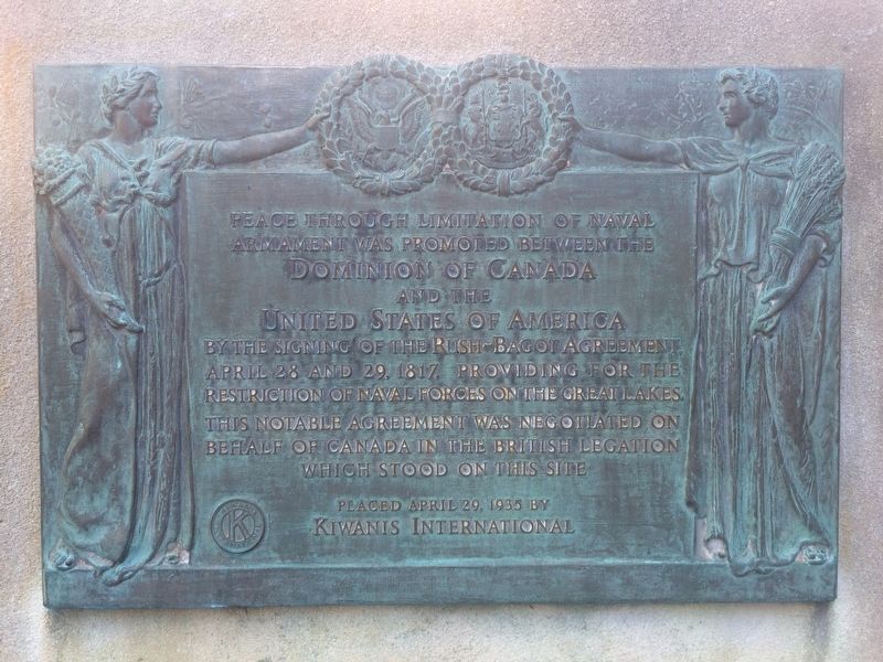 Signing of the Rush-Bagot Agreement Marker image. Click for full size.