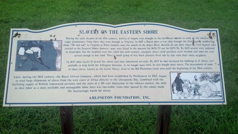 Slavery on the Eastern Shore Marker image. Click for full size.