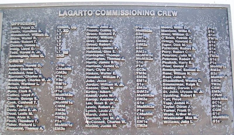 U.S.S. Lagarto (SS 371) Crew image. Click for full size.