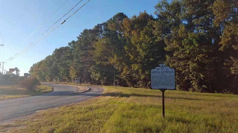 Marker relocated to Winfield Road (facing west) image. Click for full size.