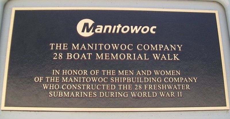 The Manitowoc Company 28 Boat Memorial Walk image. Click for full size.