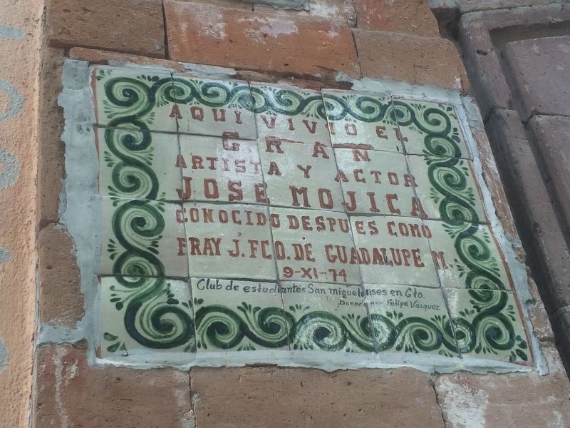 Jos� Mojica Marker image. Click for full size.