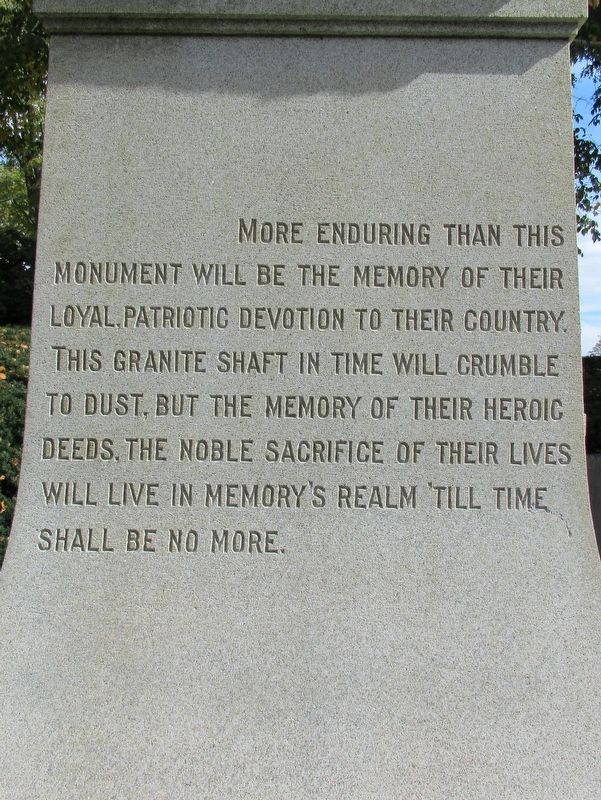 Glastonbury Soldiers Monument. Click for full size. Glastonbury Soldiers Monument image. Click for full size.