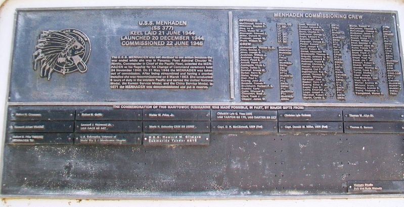 U.S.S. Menhaden (SS 377) Marker image. Click for full size.