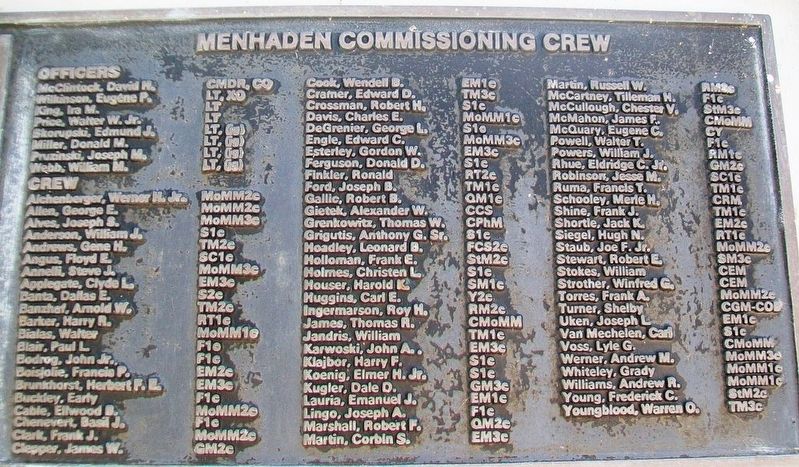 U.S.S. Menhaden (SS 377) Crew image. Click for full size.