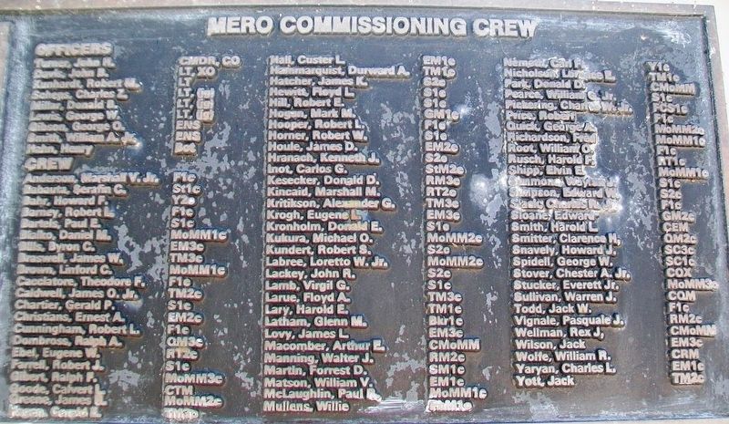 U.S.S. Mero (SS 378) Crew image. Click for full size.