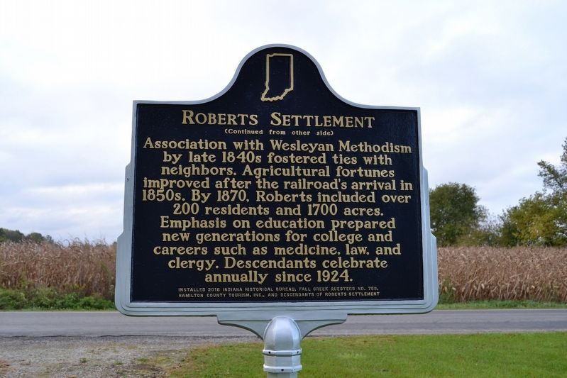 Roberts Settlement Marker. Click for full size. Roberts Settlement Marker image. Click for full size.