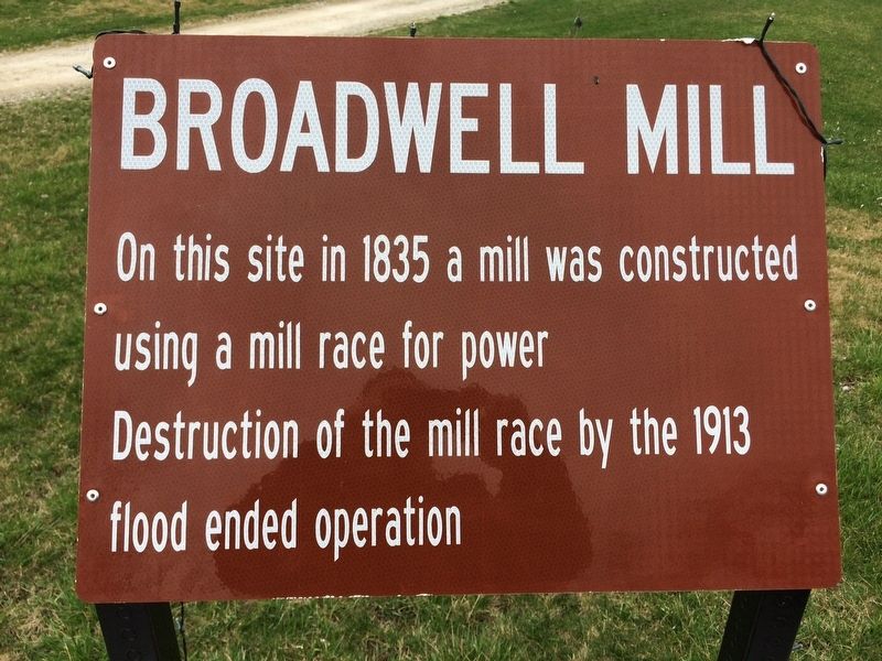 Broadwell Mill Marker. Click for full size. Broadwell Mill Marker image. Click for full size.