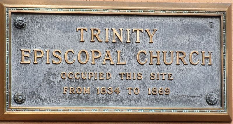 Trinity Episcopal Church Marker. Click for full size. Trinity Episcopal Church Marker image. Click for full size.