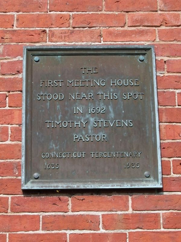 First Meeting House Marker image. Click for full size.