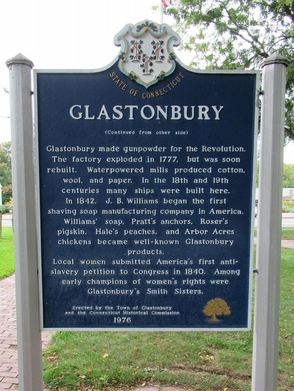 Glastonbury Marker. Click for full size. Glastonbury Marker image. Click for full size.