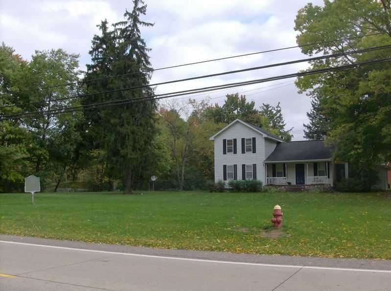 Morris Homestead — House and Marker image. Click for full size.