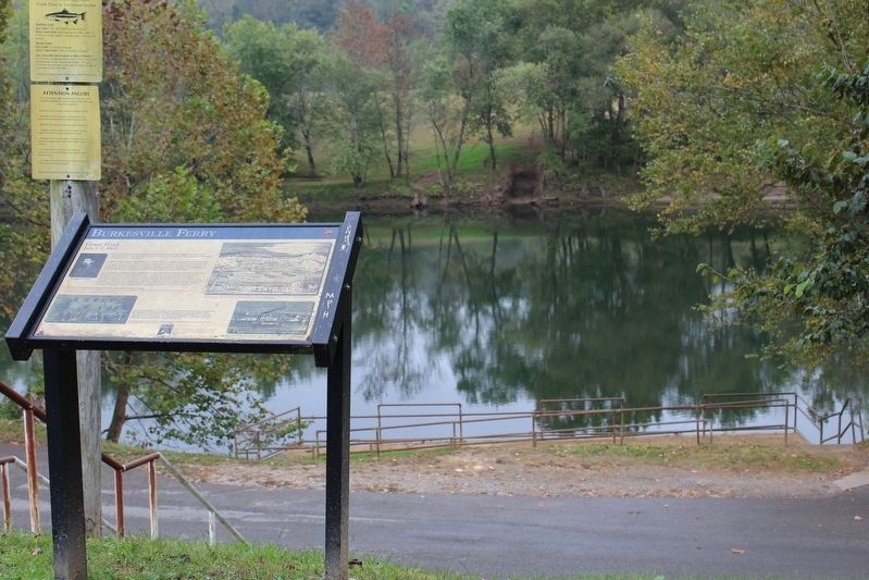 Burkesville Ferry Marker. Click for full size. Burkesville Ferry Marker image. Click for full size.