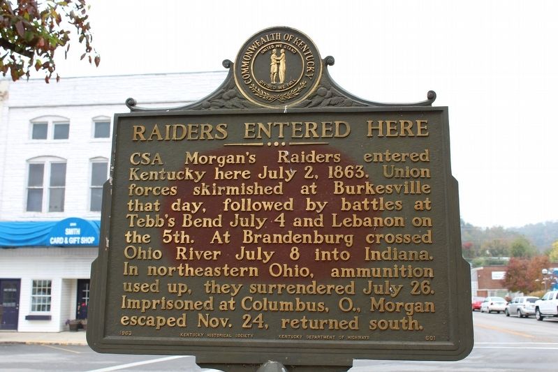 Raiders Entered Here Marker image. Click for full size.