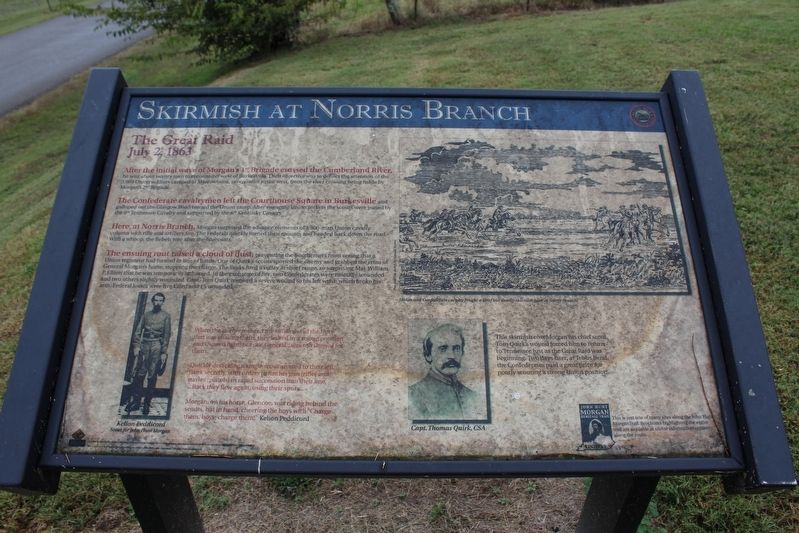 Skirmish at Norris Branch Marker image. Click for full size.