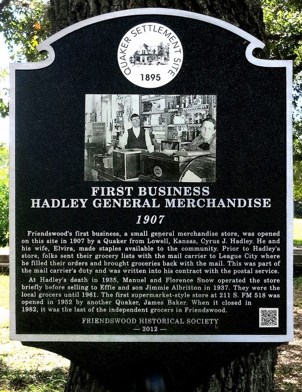 First Business Marker image. Click for full size.