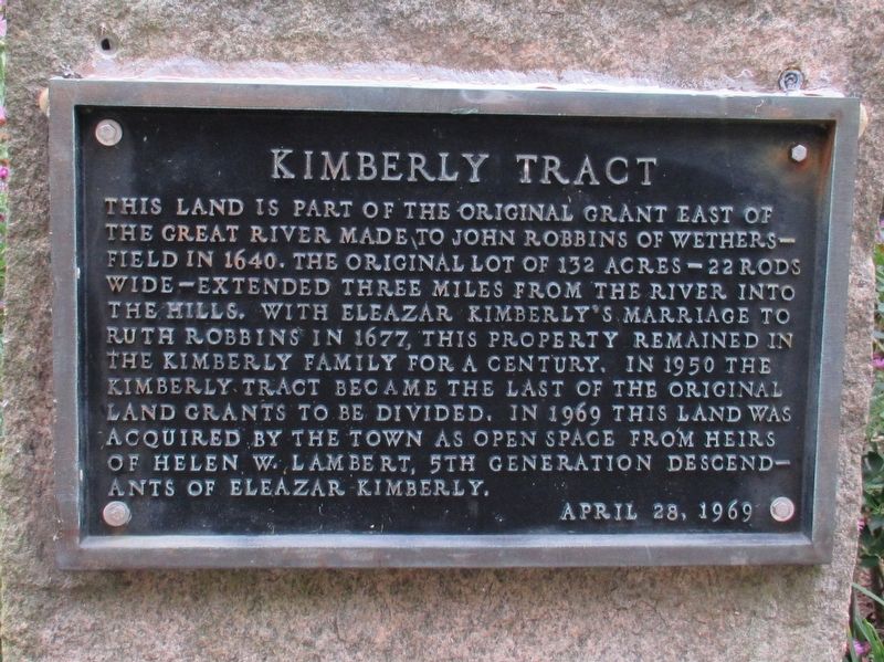 Kimberly Tract Marker image. Click for full size.