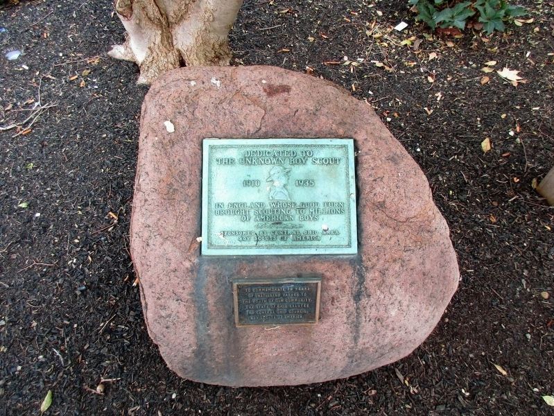 The Unknown Boy Scout Marker. Click for full size. The Unknown Boy Scout Marker image. Click for full size.