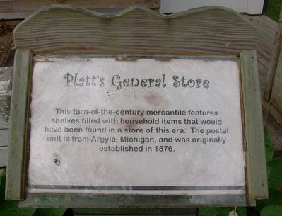 Platt's General Store Marker image. Click for full size.