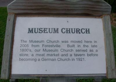 Museum Church Marker. Click for full size. Museum Church Marker image. Click for full size.