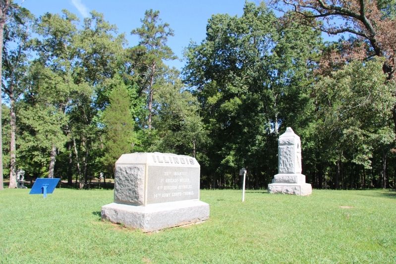 98th Illinois Infantry Marker. Click for full size. 98th Illinois Infantry Marker image. Click for full size.