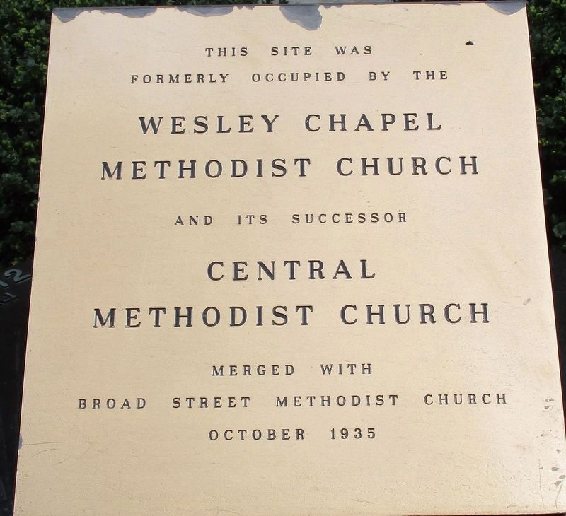 Wesley Chapel Methodist Church Marker image. Click for full size.