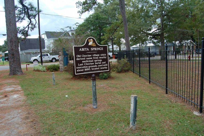 Abita Springs Marker. Click for full size. Abita Springs Marker image. Click for full size.