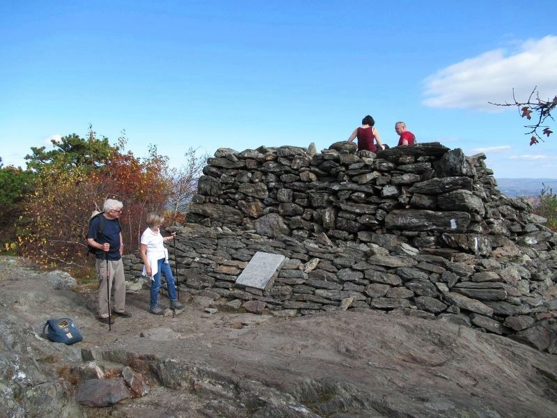 The Marker and Remains of the Tower. Click for full size. The Marker and Remains of the Tower image. Click for full size.