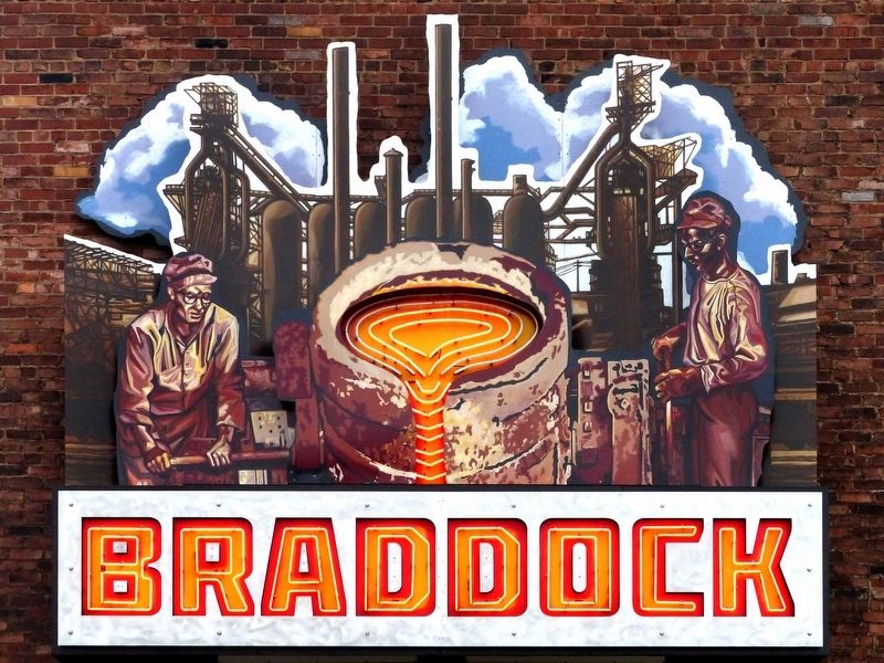 Animated Sign<br>Braddock image. Click for full size.