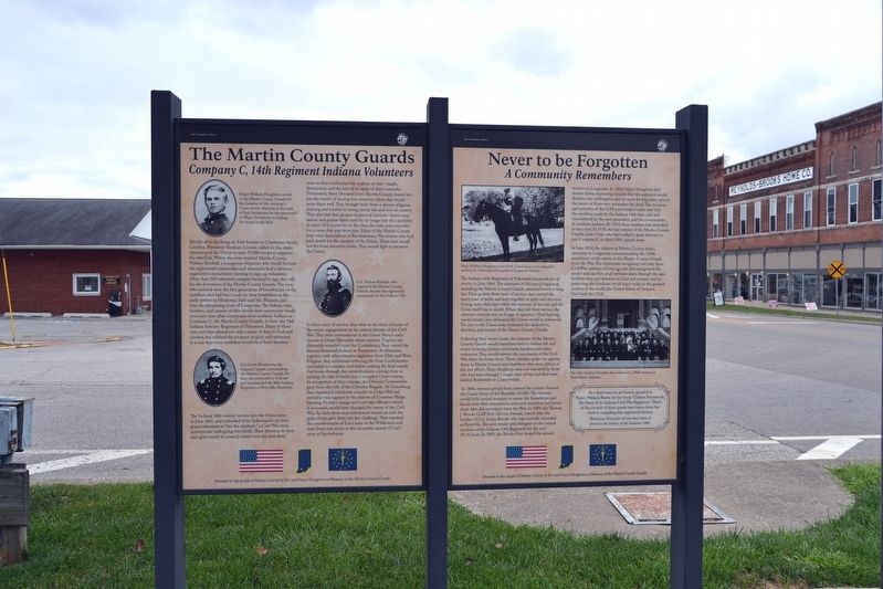 The Martin County Guards / Never to be Forgotten Marker. Click for full size. The Martin County Guards / Never to be Forgotten Marker image. Click for full size.