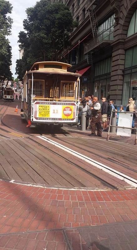 The cable car turnaround. Click for full size. The cable car turnaround image. Click for full size.