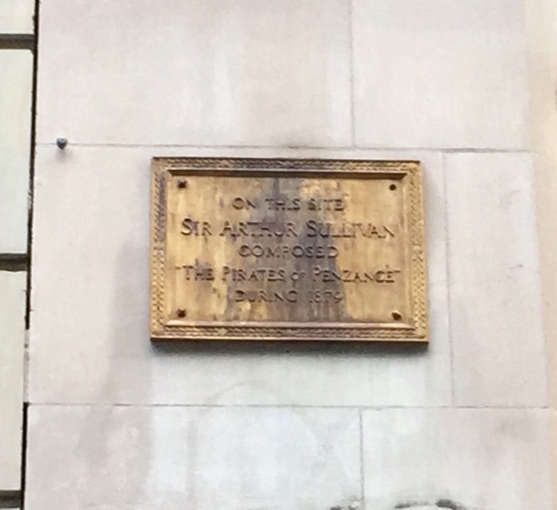 <i>Pirates of Penzance</i> Composition Site Marker. Click for full size. <i>Pirates of Penzance</i> Composition Site Marker image. Click for full size.