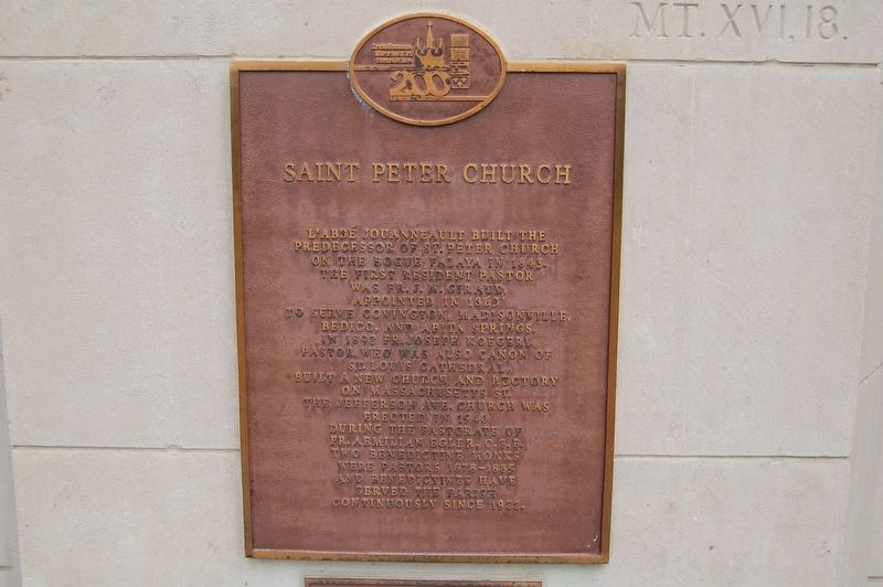 Saint Peter Church Marker image. Click for full size.