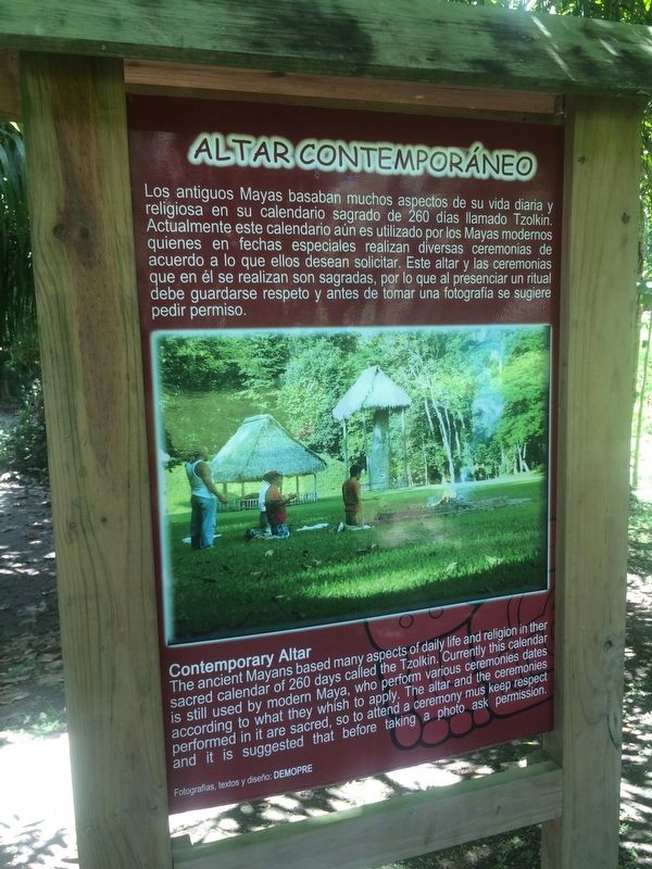 A Contemporary Altar at Quiriguá Marker. Click for full size. A Contemporary Altar at Quiriguá Marker image. Click for full size.